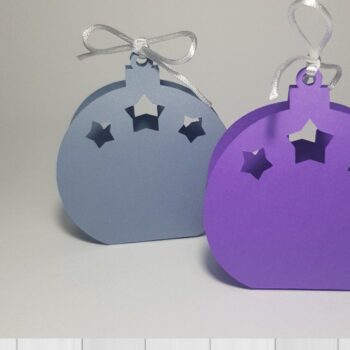 Intra απο ξύλο plywood 3mm-4mm πάχος - Cute Stars Snow Globe Favor Box Κουτί δώρου Δίασταση 6x6 cm INTRAFABR-43437498 - Image 2
