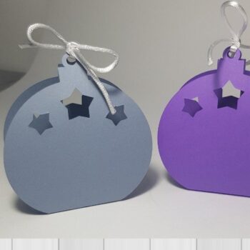 Intra απο ξύλο plywood 3mm-4mm πάχος - Cute Stars Snow Globe Favor Box Κουτί δώρου Δίασταση 6x6 cm INTRAFABR-43437498 - Image 3