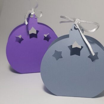 Intra απο ξύλο plywood 3mm-4mm πάχος - Cute Stars Snow Globe Favor Box Κουτί δώρου Δίασταση 6x6 cm INTRAFABR-43437498 - Image 4