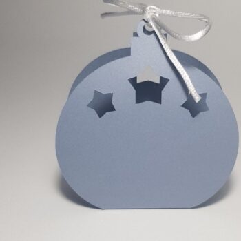 Intra απο ξύλο plywood 3mm-4mm πάχος - Cute Stars Snow Globe Favor Box Κουτί δώρου Δίασταση 6x6 cm INTRAFABR-43437498 - Image 5