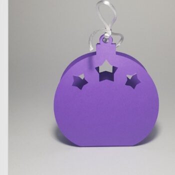 Intra απο ξύλο plywood 3mm-4mm πάχος - Cute Stars Snow Globe Favor Box Κουτί δώρου Δίασταση 6x6 cm INTRAFABR-43437498 - Image 6