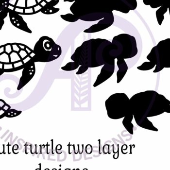 Intra απο ξύλο plywood 3mm-4mm πάχος - Χαριτωμένα σχήματα αρχείων κομμένα με λέιζερ χελώνες. 5 Δίασταση 30x20 cm INTRAFABR-91165659 - Image 3