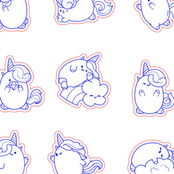 Intra απο ξύλο plywood 3mm-4mm πάχος - Χαριτωμένο σκουλαρίκι Unicorn Stud -Break Jhon Δίασταση 3x3 cm INTRAFABR-94854880 - Image 5