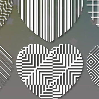 Intra απο ξύλο plywood 3mm-4mm πάχος - Πακέτο υ Cute Valentine Heart  Cut Δίασταση 25x25 cm INTRAFABR-54096351 - Image 8