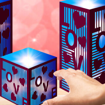 Intra απο ξύλο plywood 3mm-4mm πάχος - Σετ Πακέτο με χαριτωμένα φανάρια Αγίου Βαλεντίνου  12 Δίασταση 20x20 cm INTRAFABR-56953064 - Image 6