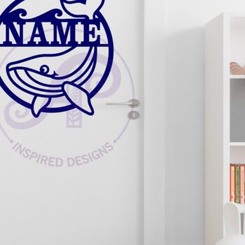 Intra απο ξύλο plywood 3mm-4mm πάχος - Χαριτωμένο όνομα Φάλαινας Επιγραφή τοίχου, Δίασταση 40x50 cm INTRAFABR-115335740 - Image 3