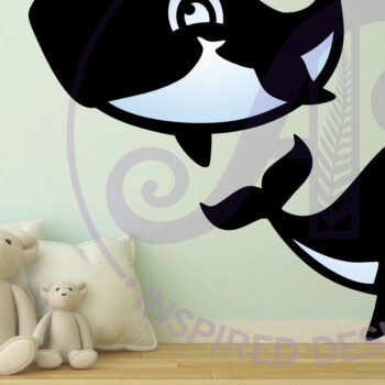 Intra απο ξύλο plywood 3mm-4mm πάχος - Cute Whale Two Laser Laser Κόψτε το Δίασταση 30x20 cm INTRAFABR-97337537 - Image 2