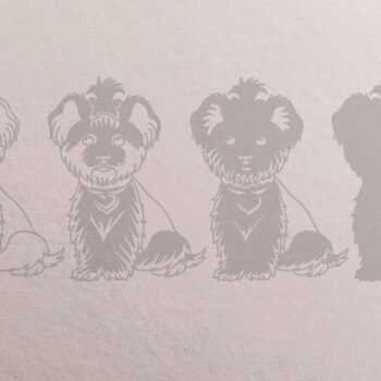 Intra απο ξύλο plywood 3mm-4mm πάχος - Cute Yorkie Dog 3D Layered  Cut  Δίασταση 30x20 cm INTRAFABR-62907921 - Image 2