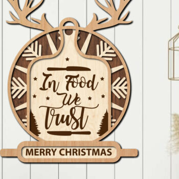 Intra απο ξύλο plywood 3mm-4mm πάχος - Πακέτο κοπής Χριστουγεννιάτικα στολίδια Δίασταση 6x6 cm INTRAFABR-81207369 - Image 2