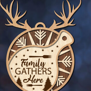 Intra απο ξύλο plywood 3mm-4mm πάχος - Πακέτο κοπής Χριστουγεννιάτικα στολίδια Δίασταση 6x6 cm INTRAFABR-81207369 - Image 7