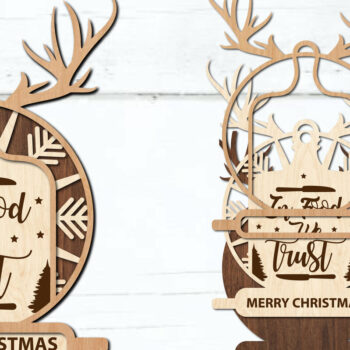 Intra απο ξύλο plywood 3mm-4mm πάχος - Πακέτο κοπής Χριστουγεννιάτικα στολίδια Δίασταση 6x6 cm INTRAFABR-81207369 - Image 13