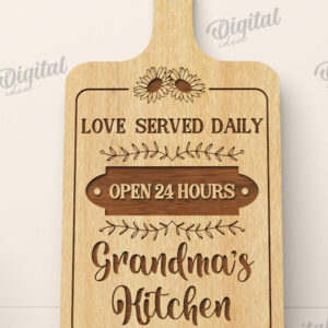 Intra απο ξύλο plywood 3mm-4mm πάχος - Πίνακας κοπής για το Grandma Laser Cut Δίασταση 40x50 cm INTRAFABR-111805276