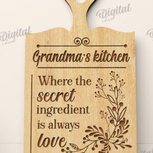 Intra απο ξύλο plywood 3mm-4mm πάχος - Πίνακας κοπής για το Grandma Laser Cut Δίασταση 40x50 cm INTRAFABR-111805356