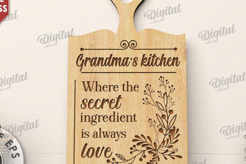 Intra απο ξύλο plywood 3mm-4mm πάχος - Πίνακας κοπής για το Grandma Laser Cut Δίασταση 40x50 cm INTRAFABR-111805356