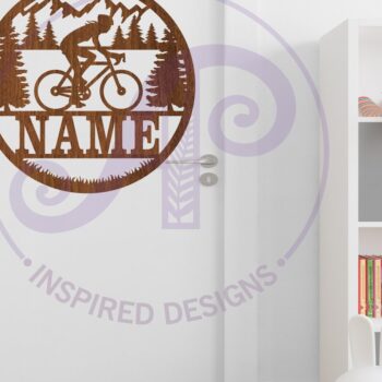 Intra απο ξύλο plywood 3mm-4mm πάχος - Ποδηλάτης Γυναικείο Σήμα  Laser Cut Δίασταση 30x20 cm INTRAFABR-94289265 - Image 4