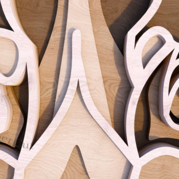 Intra απο ξύλο plywood 3mm-4mm πάχος - Dachshund Δίασταση 245x325 cm INTRAFABR-20373944 - Image 1