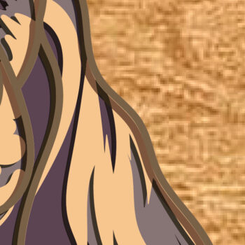 Intra απο ξύλο plywood 3mm-4mm πάχος - Αρχεία Dachshund 3D Mandala  Δίασταση 30x30 cm INTRAFABR-81423664 - Image 4