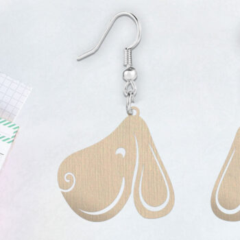 Intra απο ξύλο plywood 3mm-4mm πάχος -   κοπής με λέιζερ σκουλαρίκι Dachshund Dog Δίασταση 900x900 cm INTRAFABR-117963465 - Image 2