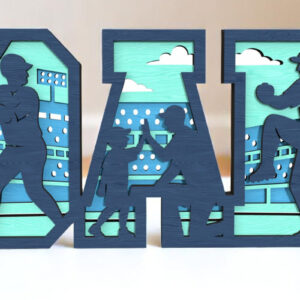 Intra απο ξύλο plywood 3mm-4mm πάχος - Πινακίδα 3D Stadium Baseball Stadium Δίασταση 6x6 cm INTRAFABR-122427250