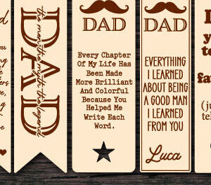 Intra απο ξύλο plywood 3mm-4mm πάχος - Πατέρας σελιδοδείκτης δέσμης κοπής με λέιζερ Δίασταση 5x20 cm INTRAFABR-69258695