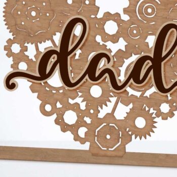 Intra απο ξύλο plywood 3mm-4mm πάχος - Διακοσμητικό πρότυπο πολλαπλών στρωμάτων μπαμπάς Δίασταση 9x8 cm INTRAFABR-99528211 - Image 1