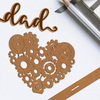 Intra απο ξύλο plywood 3mm-4mm πάχος - Διακοσμητικό πρότυπο πολλαπλών στρωμάτων μπαμπάς Δίασταση 9x8 cm INTRAFABR-99528211 - Image 2