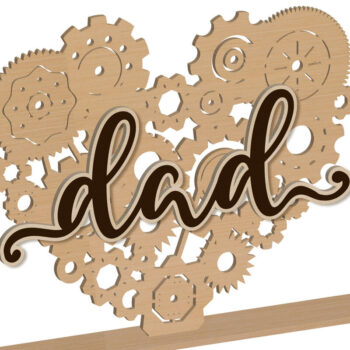 Intra απο ξύλο plywood 3mm-4mm πάχος - Διακοσμητικό πρότυπο πολλαπλών στρωμάτων μπαμπάς Δίασταση 9x8 cm INTRAFABR-99528211 - Image 5