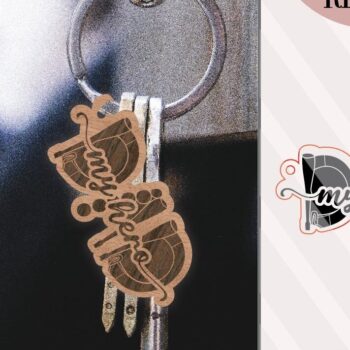 Intra απο ξύλο plywood 3mm-4mm πάχος - Dad Keychain , Γιορτή του Πατέρα Δίασταση 4x4 cm INTRAFABR-74486895 - Image 1