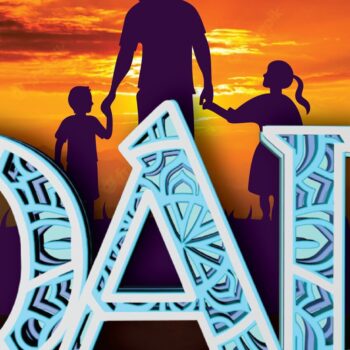 Intra απο ξύλο plywood 3mm-4mm πάχος - Dad , Mandala , 4 Layers , Letters Δίασταση 30x30 cm INTRAFABR-30778708 - Image 6