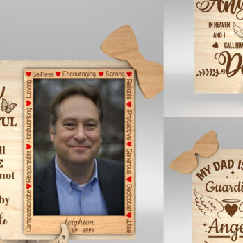 Intra απο ξύλο plywood 3mm-4mm πάχος - Κορνίζα μνημείου μπαμπά  Δίασταση 4x6 cm INTRAFABR-99991686 - Image 1