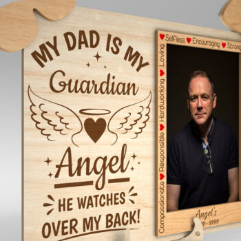 Intra απο ξύλο plywood 3mm-4mm πάχος - Κορνίζα μνημείου μπαμπά  Δίασταση 4x6 cm INTRAFABR-99991686 - Image 5