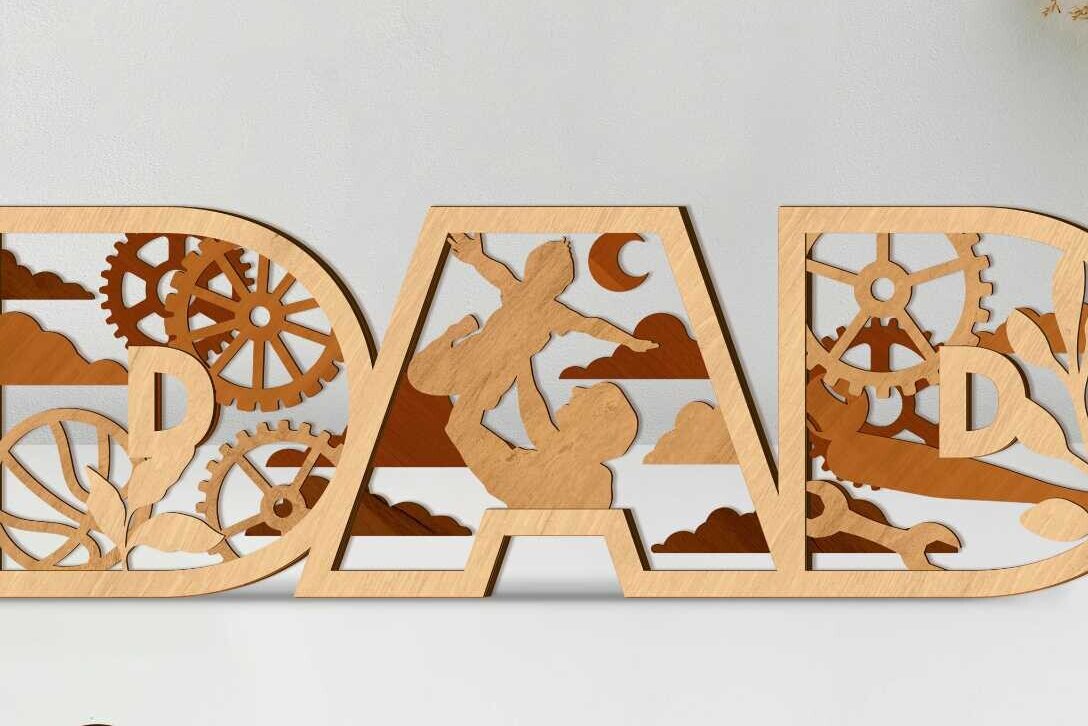 Intra απο ξύλο plywood 3mm-4mm πάχος - Πολυστρωματικό διακοσμητικό  κοπής με λέιζερ DAD Δίασταση 14x4 cm INTRAFABR-99092499