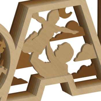 Intra απο ξύλο plywood 3mm-4mm πάχος - Πολυστρωματικό διακοσμητικό  κοπής με λέιζερ DAD Δίασταση 14x4 cm INTRAFABR-99092499 - Image 5