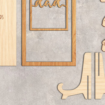 Intra απο ξύλο plywood 3mm-4mm πάχος - Dad Puzzle Desk Sign  - Break Jhon Δίασταση 30x20 cm INTRAFABR-94407856 - Image 2