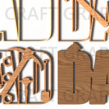 Intra απο ξύλο plywood 3mm-4mm πάχος - Δέσμη κοπής με λέιζερ τέχνης του πατέρα Δίασταση 30x20 cm INTRAFABR-121764495 - Image 2