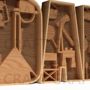 Intra απο ξύλο plywood 3mm-4mm πάχος - Δέσμη κοπής με λέιζερ τέχνης του πατέρα Δίασταση 30x20 cm INTRAFABR-121764495 - Image 4