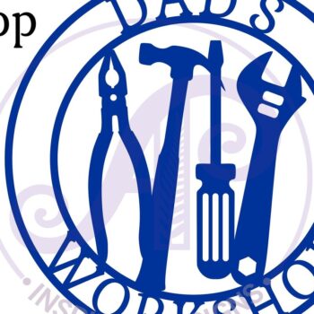 Intra απο ξύλο plywood 3mm-4mm πάχος - Dads Workshop Tools Sign Cut file Δίασταση 30x20 cm INTRAFABR-69100983 - Image 2