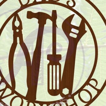 Intra απο ξύλο plywood 3mm-4mm πάχος - Dads Workshop Tools Sign Cut file Δίασταση 30x20 cm INTRAFABR-69100983 - Image 4