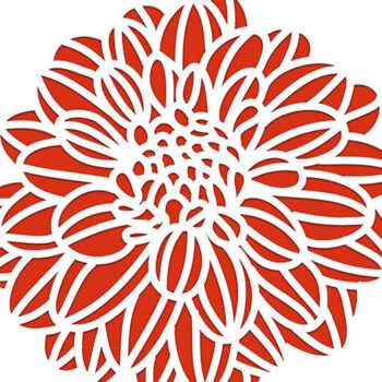 Intra απο ξύλο plywood 3mm-4mm πάχος -  αποκοπής  Card Dahlia Δίασταση 5x5 cm INTRAFABR-12743723 - Image 1