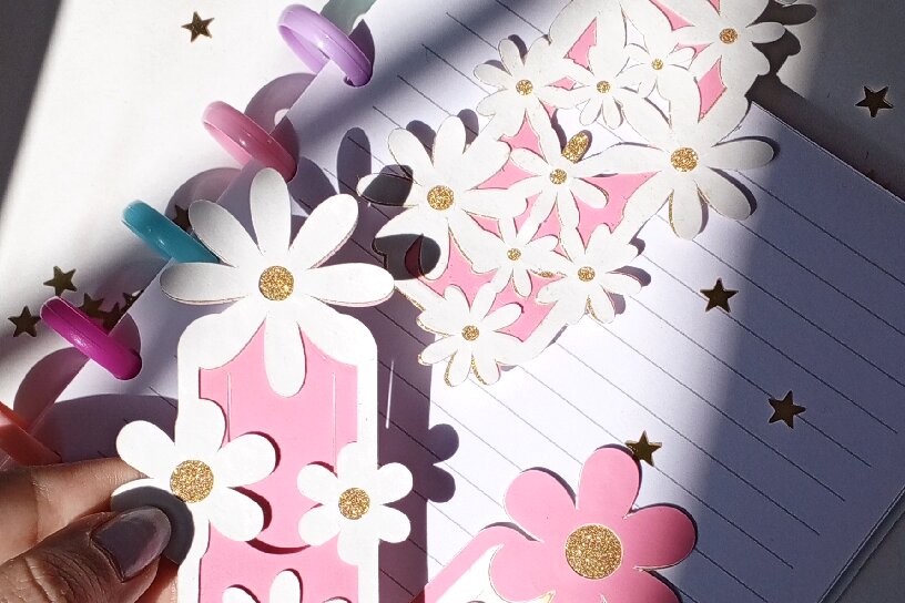 Intra απο ξύλο plywood 3mm-4mm πάχος - Μαργαρίτες Book Marks Δίασταση 30x20 cm INTRAFABR-102199779