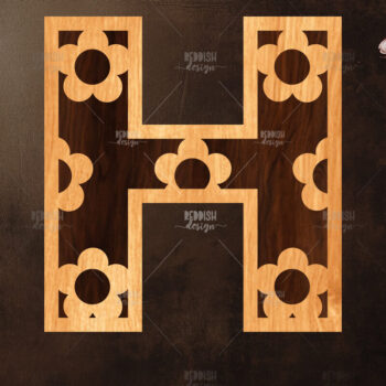 Intra απο ξύλο plywood 3mm-4mm πάχος - Σχέδιο αλφάβητου κοπής με λέιζερ Daisy ABC Δίασταση 30x20 cm INTRAFABR-119535089 - Image 8