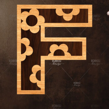 Intra απο ξύλο plywood 3mm-4mm πάχος - Σχέδιο αλφάβητου κοπής με λέιζερ Daisy ABC Δίασταση 30x20 cm INTRAFABR-119535089 - Image 12