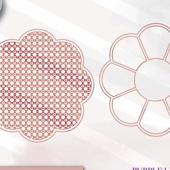 Intra απο ξύλο plywood 3mm-4mm πάχος - Daisy Cane Weave Δίασταση 6x6 cm INTRAFABR-70686521 - Image 4