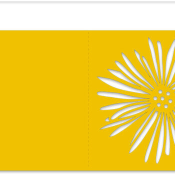 Intra απο ξύλο plywood 3mm-4mm πάχος -  αποκοπής  Card Daisy Cutout Δίασταση 5x5 cm INTRAFABR-12516275 - Image 2