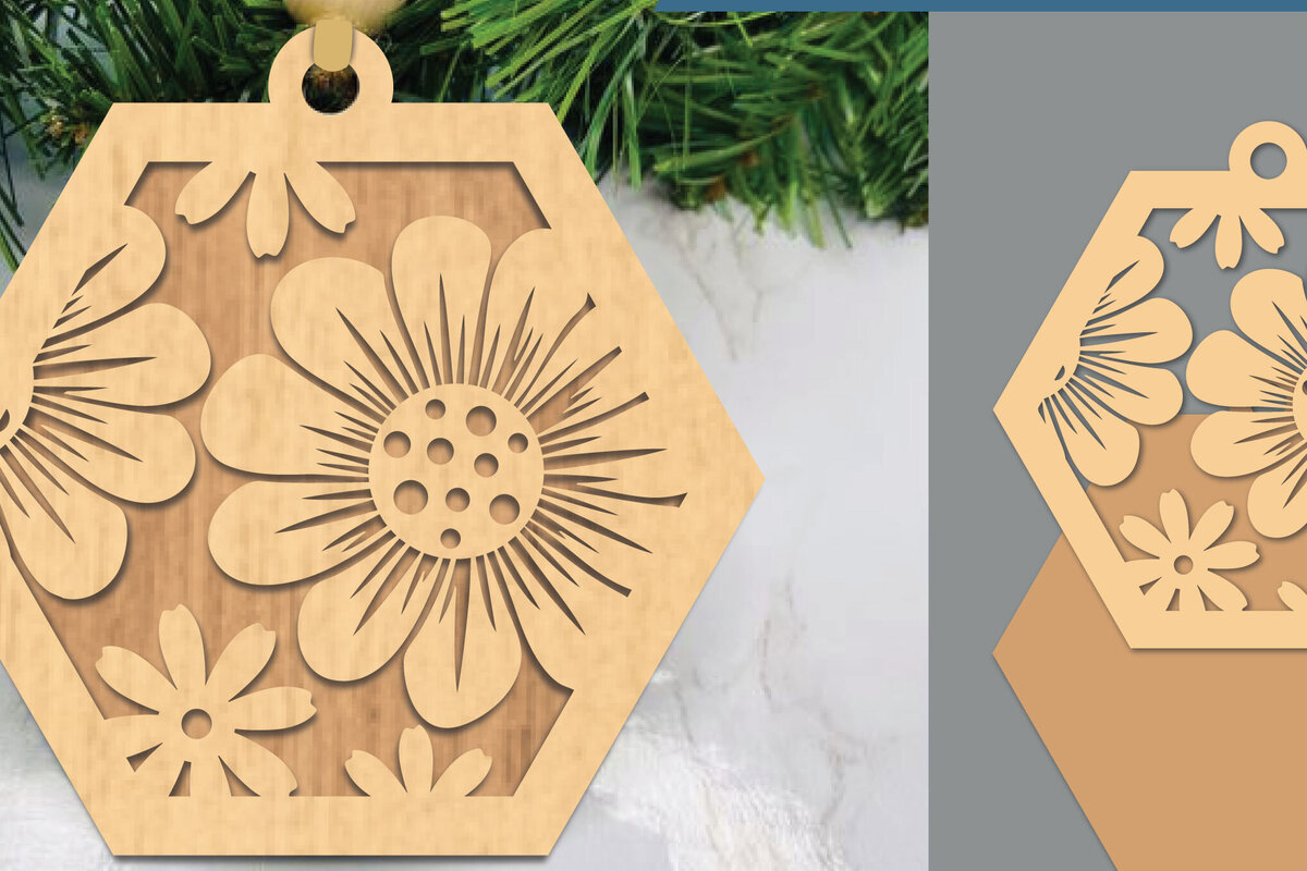Intra απο ξύλο plywood 3mm-4mm πάχος - Στολίδι Daisy Flower Cut Laser  Δίασταση 6x6 cm INTRAFABR-105419093