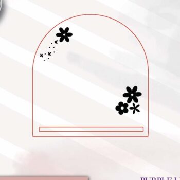 Intra απο ξύλο plywood 3mm-4mm πάχος - Daisy Flower Macrame Laser Δίασταση 4x4 cm INTRAFABR-74861659 - Image 2