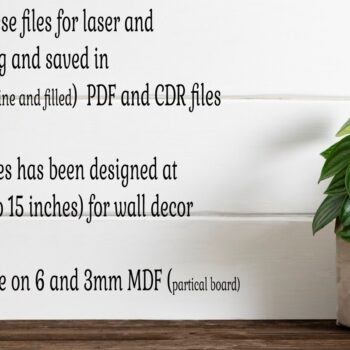 Intra απο ξύλο plywood 3mm-4mm πάχος - Ταμπέλα τοίχου Daisy Flower  Cut Laser Δίασταση 30x20 cm INTRAFABR-104204865 - Image 4