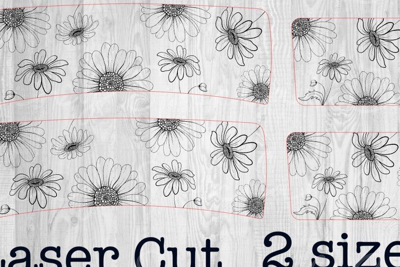 Intra απο ξύλο plywood 3mm-4mm πάχος - Κλιπ μαλλιών Daisy Topper Δίασταση 30x20 cm INTRAFABR-80271015