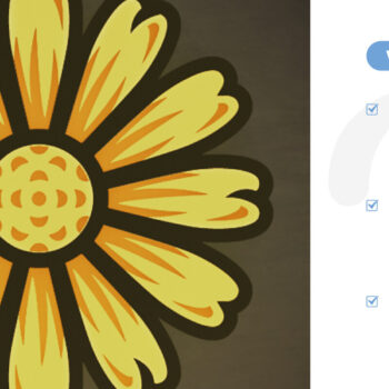 Intra απο ξύλο plywood 3mm-4mm πάχος - Daisy Laser Cut Design - Flower 3D Light Δίασταση 30x20 cm INTRAFABR-118261479 - Image 3