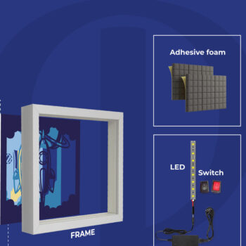Intra απο ξύλο plywood 3mm-4mm πάχος - Daisy Laser Cut Design - Flower 3D Light Δίασταση 30x20 cm INTRAFABR-118261479 - Image 6